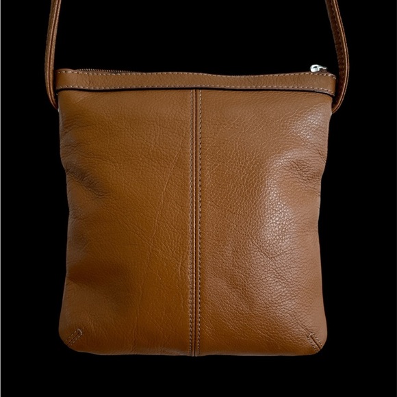 Tignanello Brown Leather Crossbody Bag - Picture 4 of 6